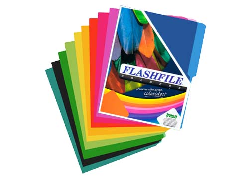 FOLDER T/CARTA PQT 10 UND POP ARCOIRIS 2/NEGRO